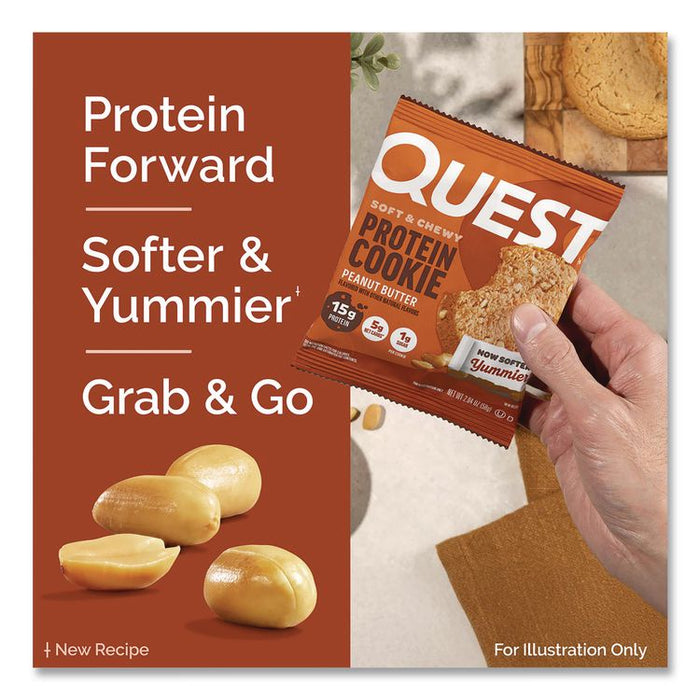 Gluten Free Protein Cookies, Peanut Butter, 2.04 oz Pack, 12/Box