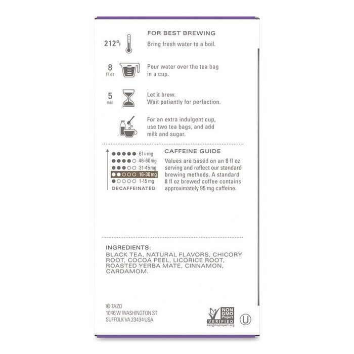Tea Bags, Vanilla Bean Macaron, 0.07 oz Filterbag, 15/Box