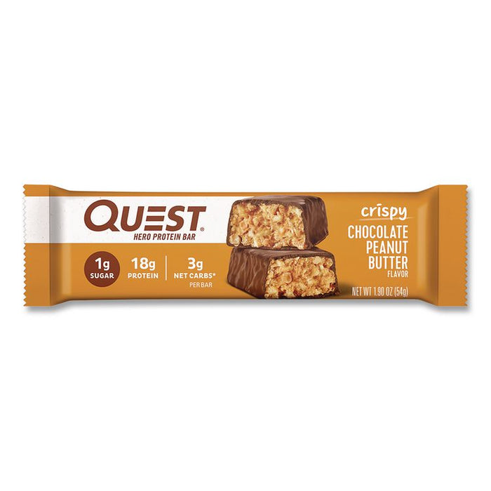 Protein Bars, Chocolate Peanut Butter, 1.9 oz Bar, 12/Box