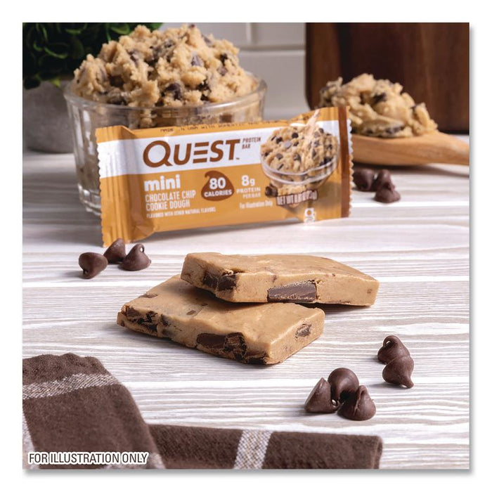 Protein Bar Minis, Chocolate Chip Cookie Dough, 0.81 oz Bar, 14/Box