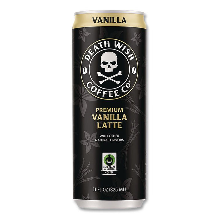 Vanilla Latte Cold Brew Coffee, 11 oz Can, 12/Carton