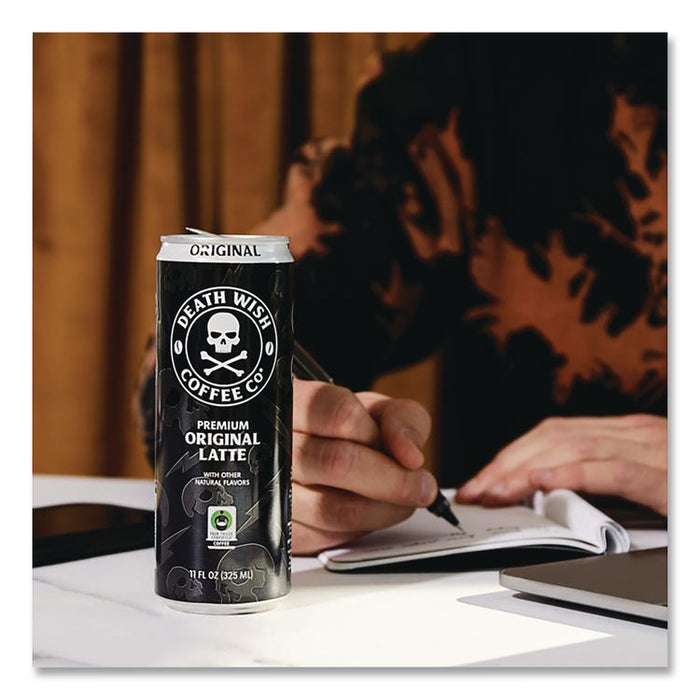 Original Latte Cold Brew Coffee, 11 oz Can, 12/Carton