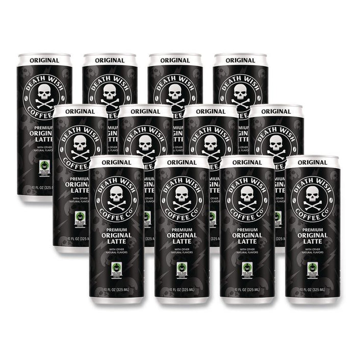 Original Latte Cold Brew Coffee, 11 oz Can, 12/Carton