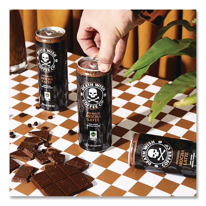 Mocha Latte Cold Brew Coffee, 11 oz Can, 12/Carton
