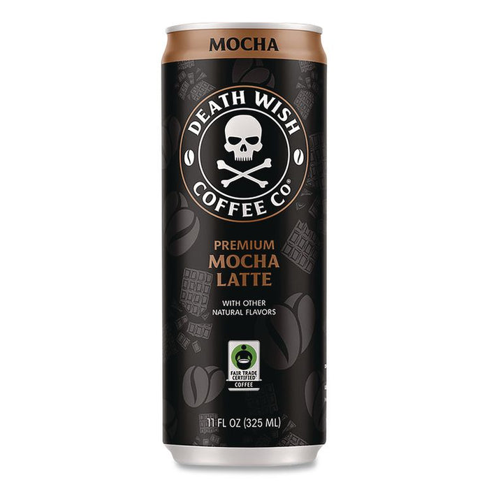 Mocha Latte Cold Brew Coffee, 11 oz Can, 12/Carton