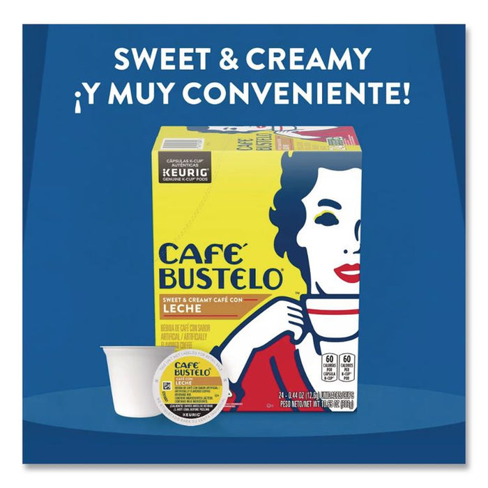 Cafe Bustelo Cafe Con Leche Coffee K-Cup, 24/Box