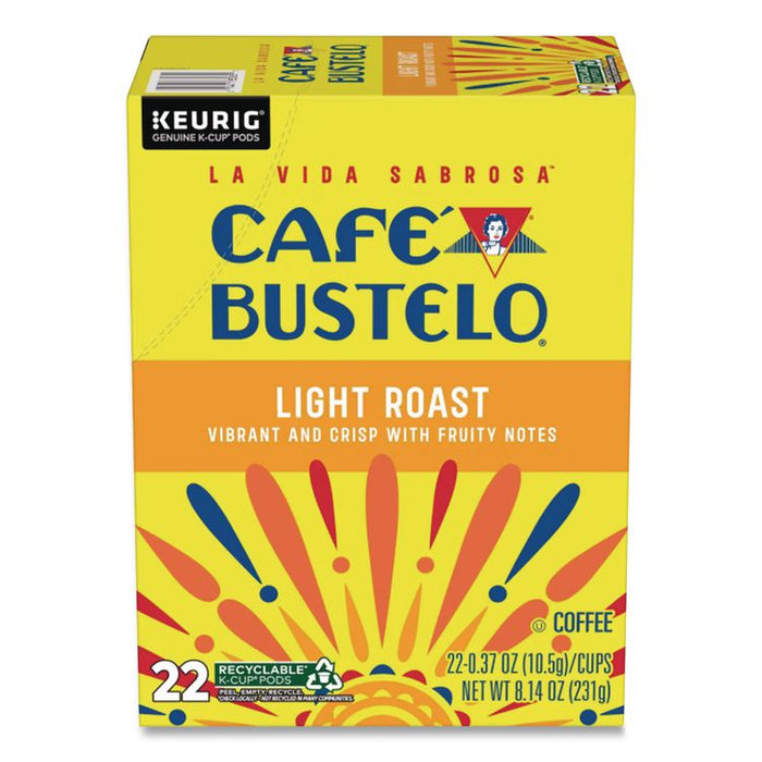 Cafe Bustelo Light Roast Coffee K-Cup, 22/Box