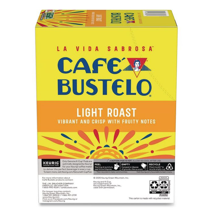 Cafe Bustelo Light Roast Coffee K-Cup, 22/Box