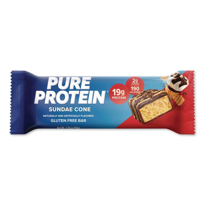 Sundae Cone Protein Bar, 1.76 oz Bar, 6/Box