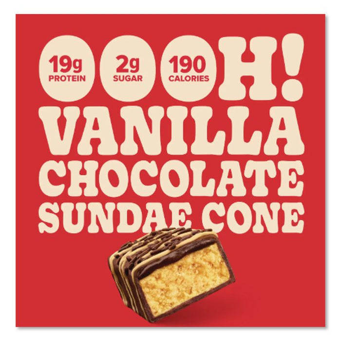 Sundae Cone Protein Bar, 1.76 oz Bar, 6/Box