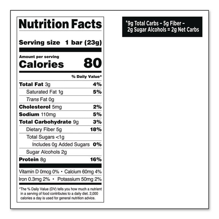 Protein Bar Minis, Cookies and Cream, 0.81 oz Bar, 14/Box