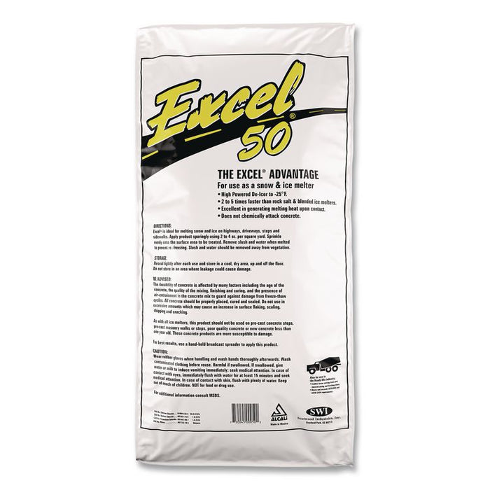 Excel Ice Melt Pellets, 50 lb Bag