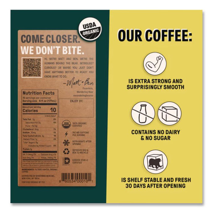 Caramel Cold Brew Coffee Tap Box, 96 oz, 3/Carton