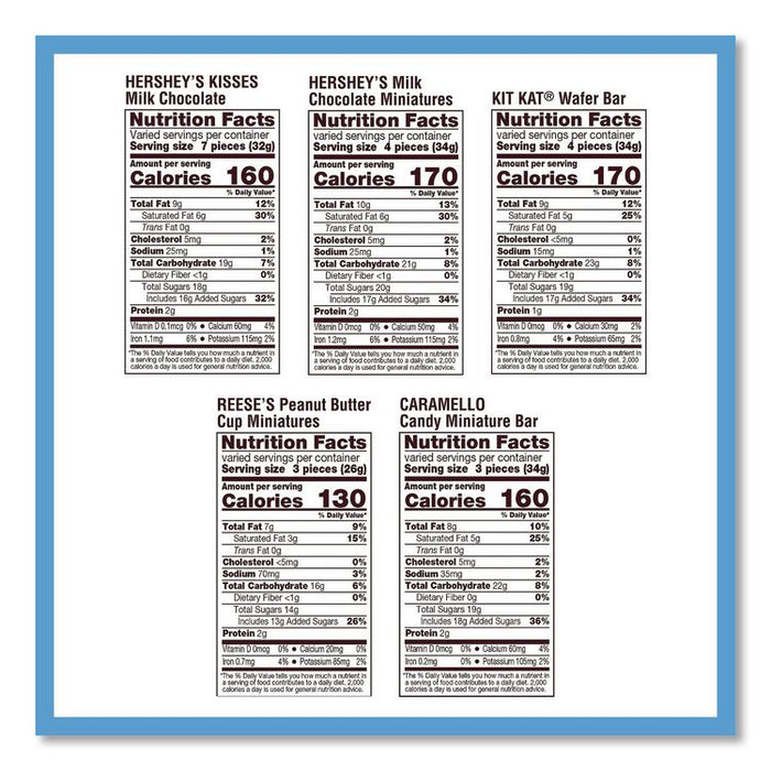Assorted Minis Value Pack, Assorted Chocolates, 57.18 oz Bag, 210 Pieces