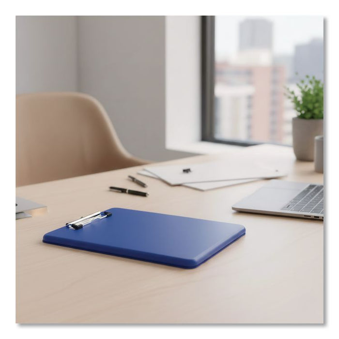SlimMate Storage Clipboard, 0.5" Clip Capacity, Holds 8.5 x 11 Sheets, Blue