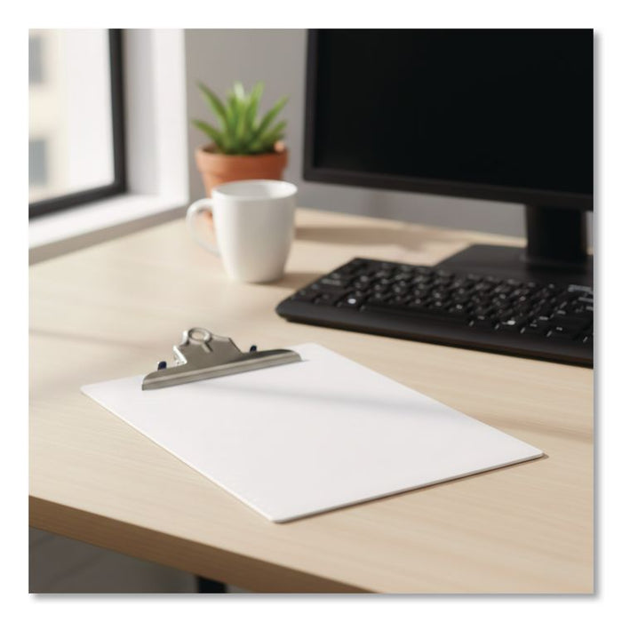 Recycled Aluminum Clipboard with High-Capacity Clip, 1" Clip Capacity, Holds 8.5 x 14 Sheets, Silver