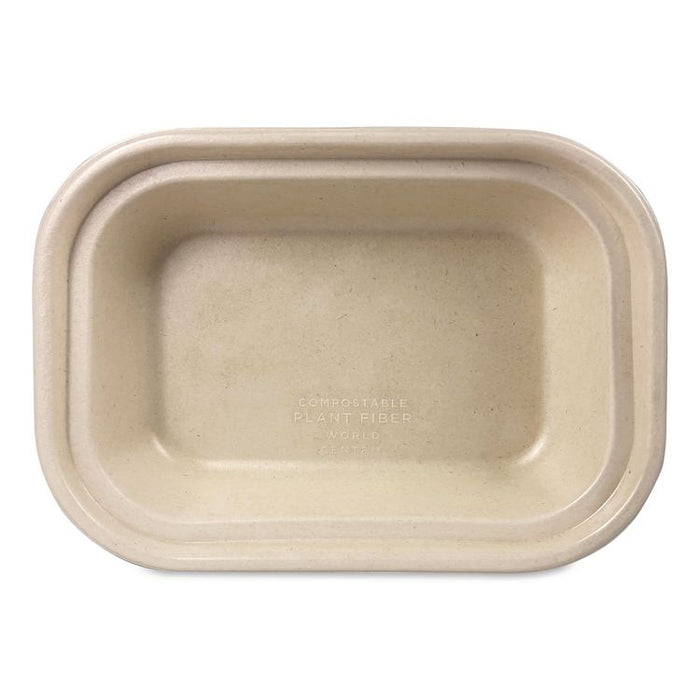 Fiber Containers, 17 oz, 6.02 x 8.02 x 1.5, Natural, Sugarcane Fiber, 400/Carton