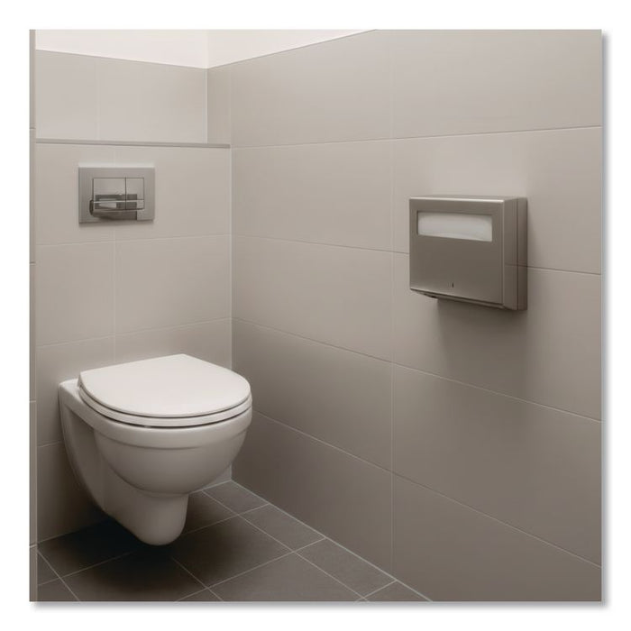 Stainless Steel Toilet Seat Cover Dispenser, ConturaSeries, 15.75 x 2.25 x 11.25, Satin Finish