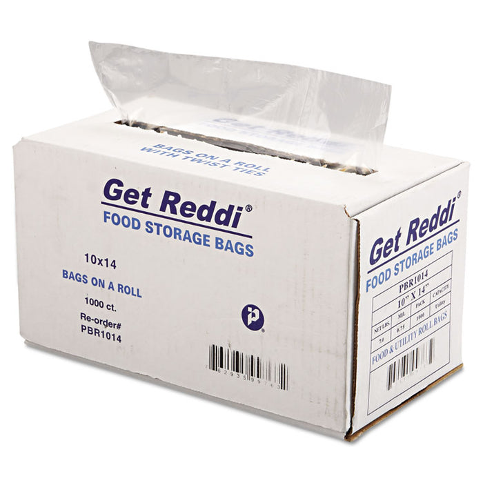 Food Bags, 10" x 14", Clear, 1,000/Carton