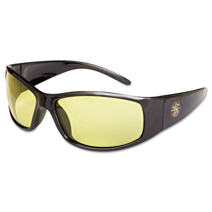 Elite Safety Glasses 3016314, Black Full Frame, Amber Dual Lens