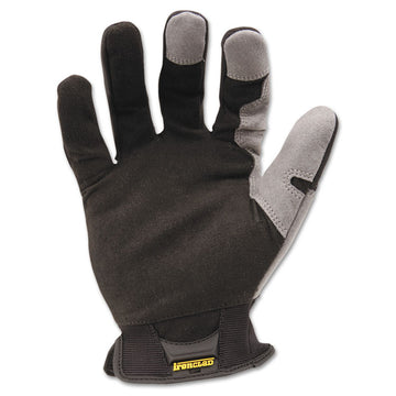 Workforce Gloves, EN388: 3121, Large, Gray/Black, Pair
