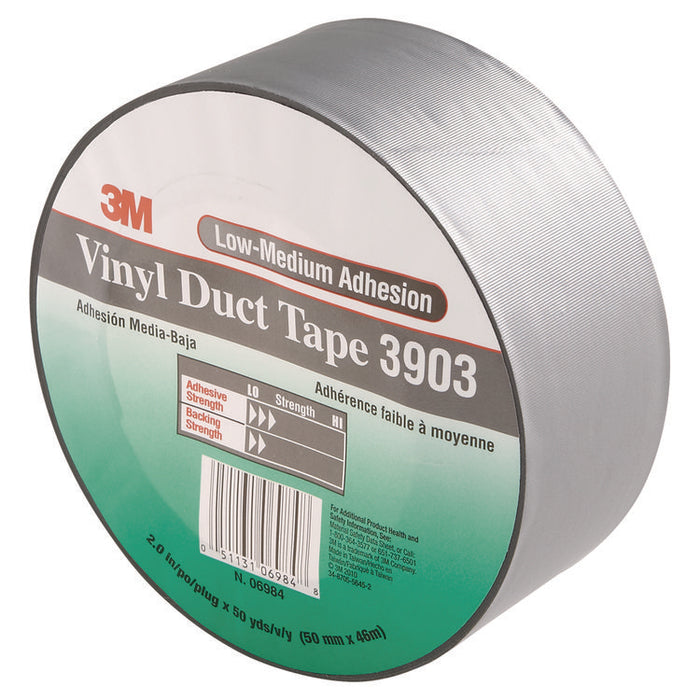 3903 Vinyl Duct Tape, 2" x 50 yds, Gray