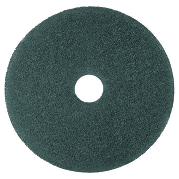 Low-Speed High Productivity 5300 Floor Pads, 17" Diameter, Blue, 5/Carton
