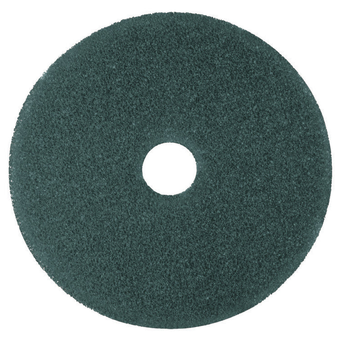 Low-Speed High Productivity 5300 Floor Pads, 17" Diameter, Blue, 5/Carton