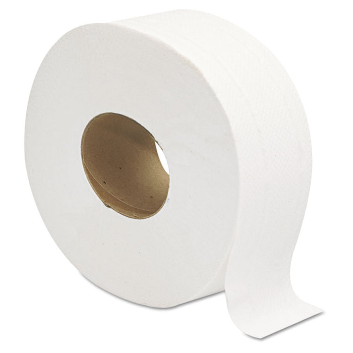JRT Jumbo Bath Tissue, Septic Safe, 2-Ply, 3.25" x 720 ft, White, 12 Rolls/Carton