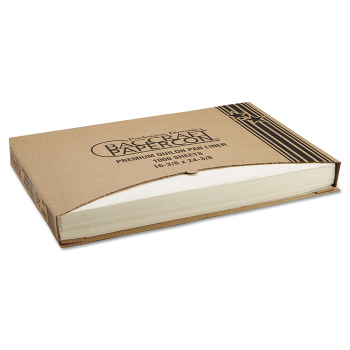 Premium Grease-Proof Quilon Pan Liners, 16.38 x 24.38, White, 1,000/Carton