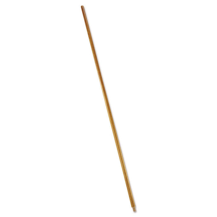 Wood Threaded-Tip Broom/Sweep Handle, 0.94" dia x 60", Natural