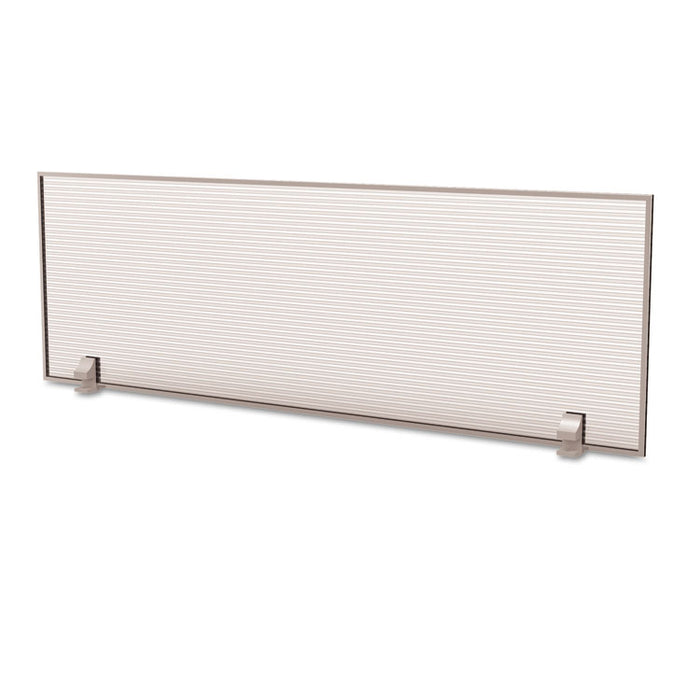 Trento Line Dividing Panel, Polycarbonate, 47.13w x 1.75d x 15.5h, Translucent