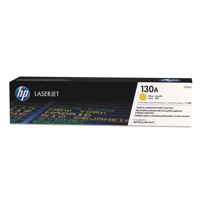 HP 130A, (CF352A) Yellow Original LaserJet Toner Cartridge