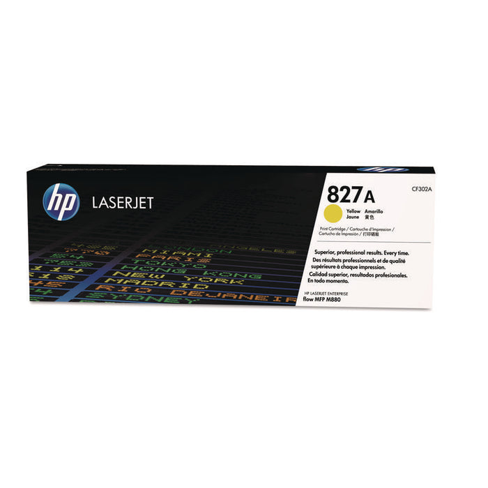 HP 827A, (CF302A) Yellow Original LaserJet Toner Cartridge