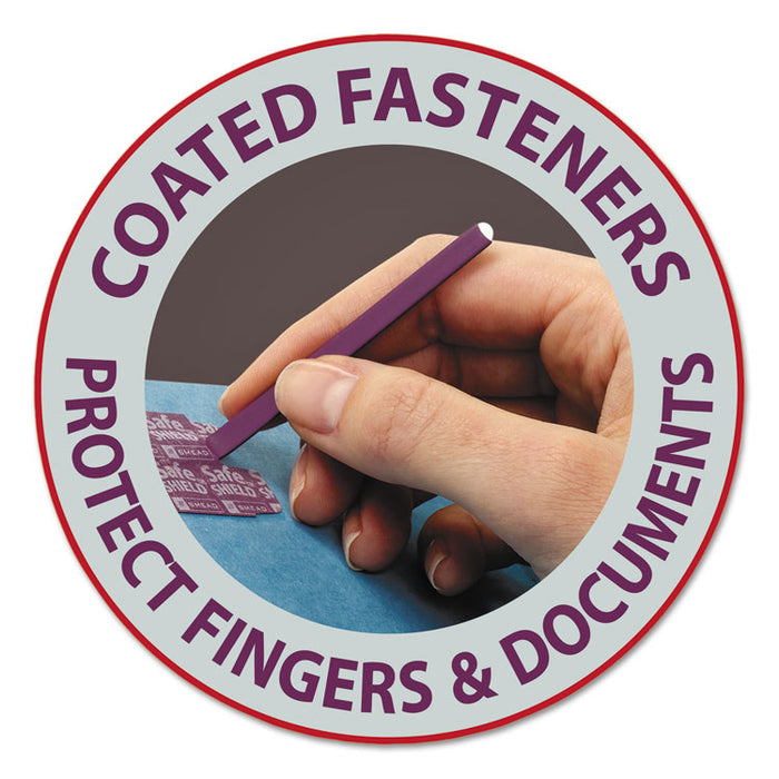 Pressboard Top Tab Pocket Classification Folders, Expands 2", 2 Dividers, 6 SafeSHIELD Fasteners, Letter Size, Blue, 10/Box