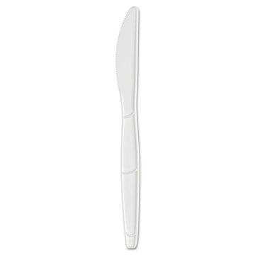 SmartStock Plastic Cutlery Refill, Series-B, Mediumweight Knife, White, 40/Pack, 24 Packs/Carton