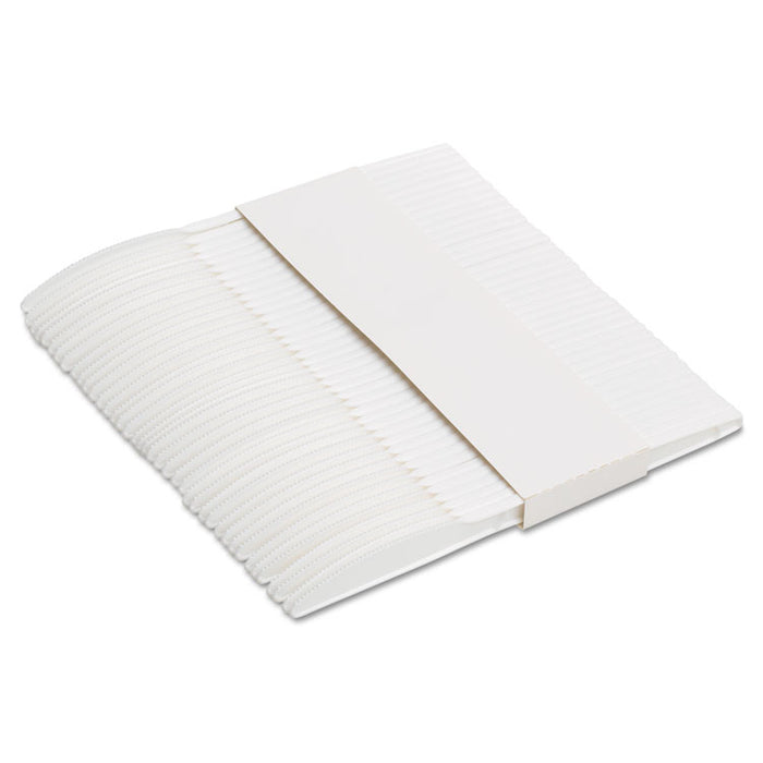 SmartStock Plastic Cutlery Refill, Series-B, Mediumweight Knife, White, 40/Pack, 24 Packs/Carton