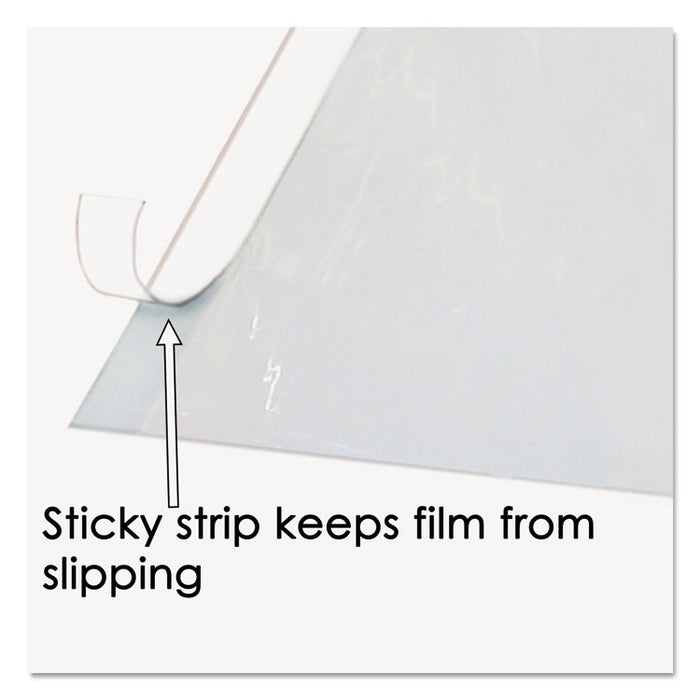 Second Sight Clear Plastic Desk Protector, Hinged Top Protector, 25.5" x 21", Clear