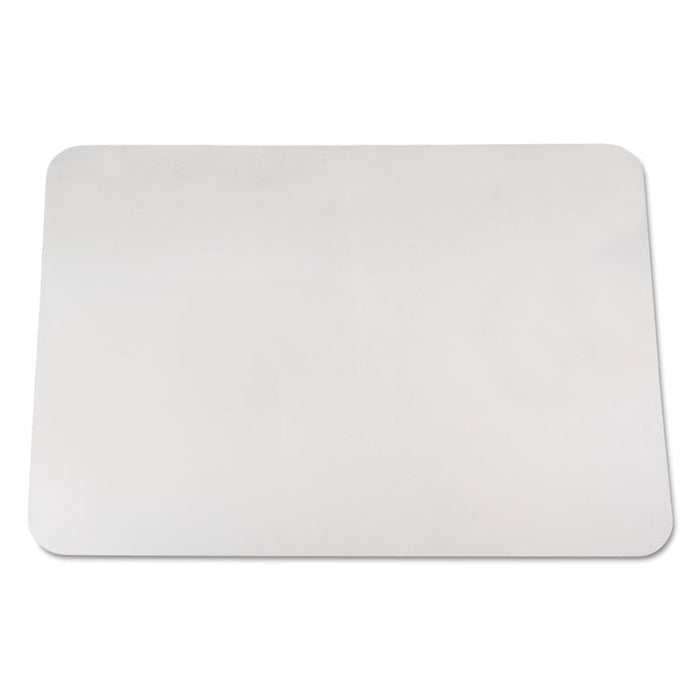 KrystalView Desk Pad with Antimicrobial Protection, Glossy Finish, 24" x 19", Clear