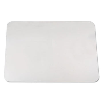 KrystalView Desk Pad with Antimicrobial Protection, Glossy Finish, 36" x 20", Clear