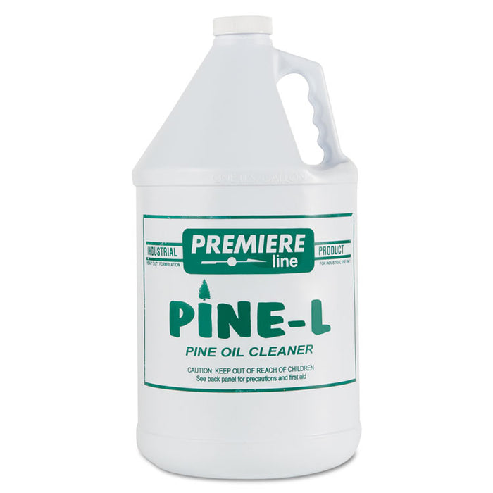 Premier Pine L Cleaner/Deodorizer, Pine Oil Scent, 1 gal Bottle, 4/Carton