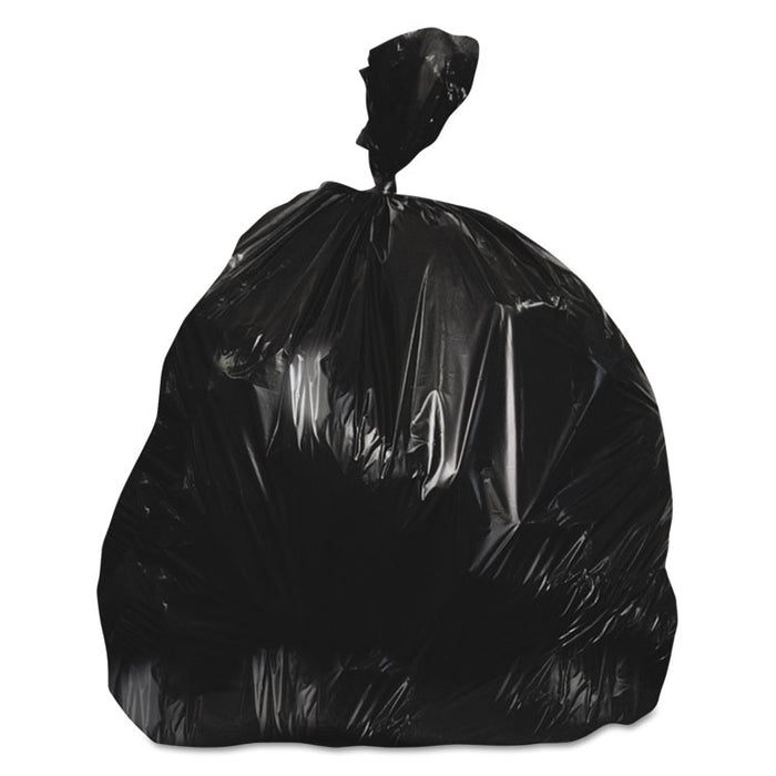 Linear Low-Density Can Liners, 16 gal, 0.9 mil, 24" x 32", Black, Flat Pack, 500/Carton