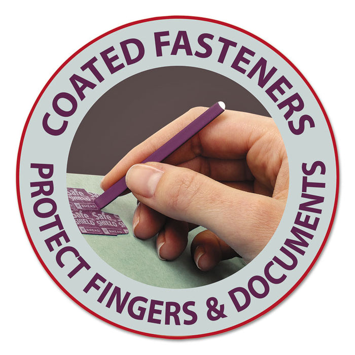 Recycled Pressboard Fastener Folders, 1/3 Tab: Assorted, Expands 2", 2 SafeSHIELD Fasteners, Legal Size, Gray-Green, 25/Box