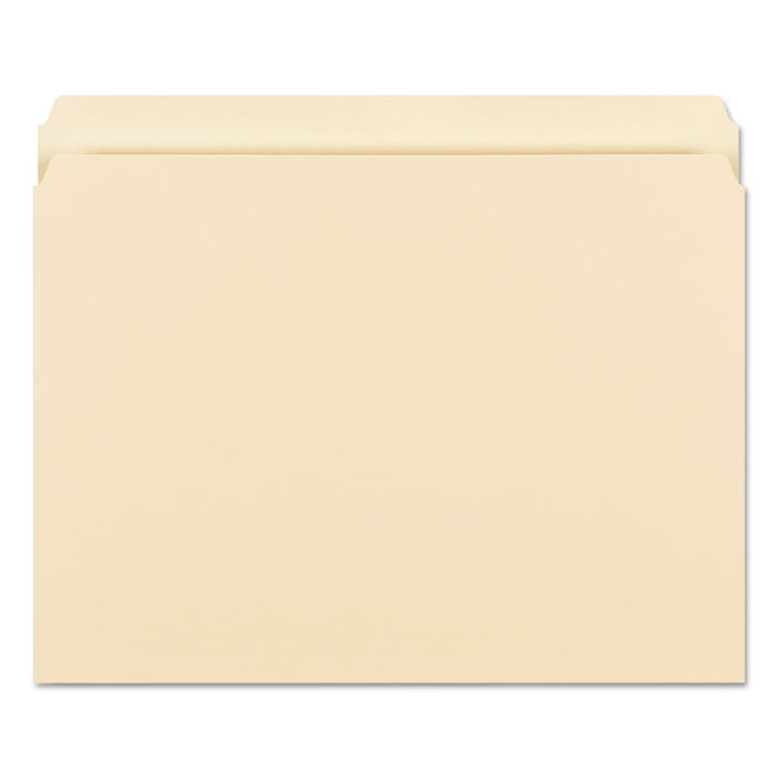 Manila File Folders, Straight Tabs, Letter Size, 0.75" Expansion, Manila, 100/Box