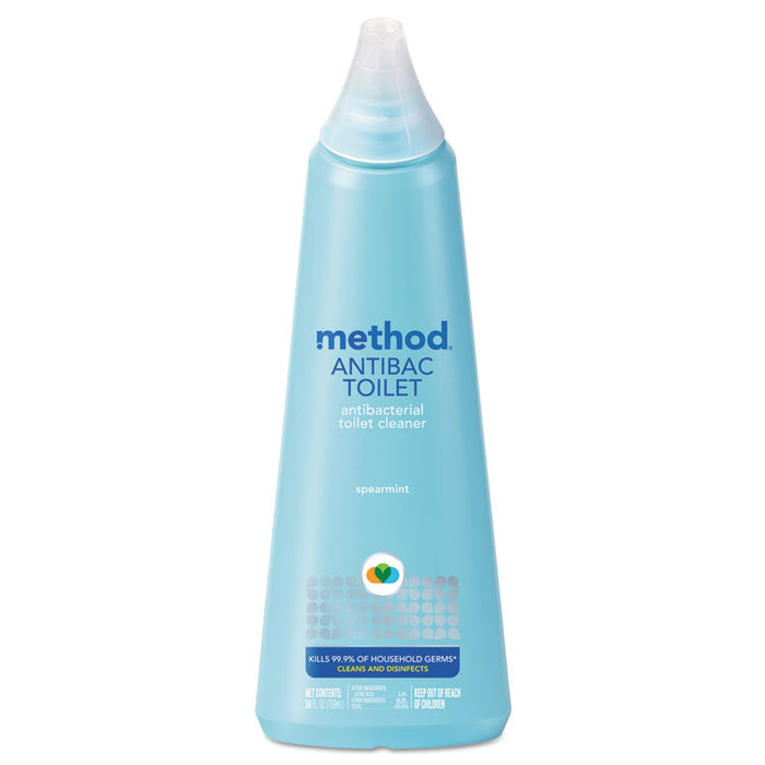 Antibacterial Toilet Cleaner, Spearmint Scent, 24 oz Bottle