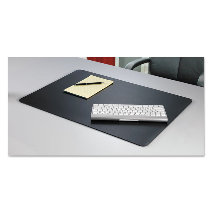 Rhinolin II Desk Pad with Antimicrobial Protection, 36" x 20", Black