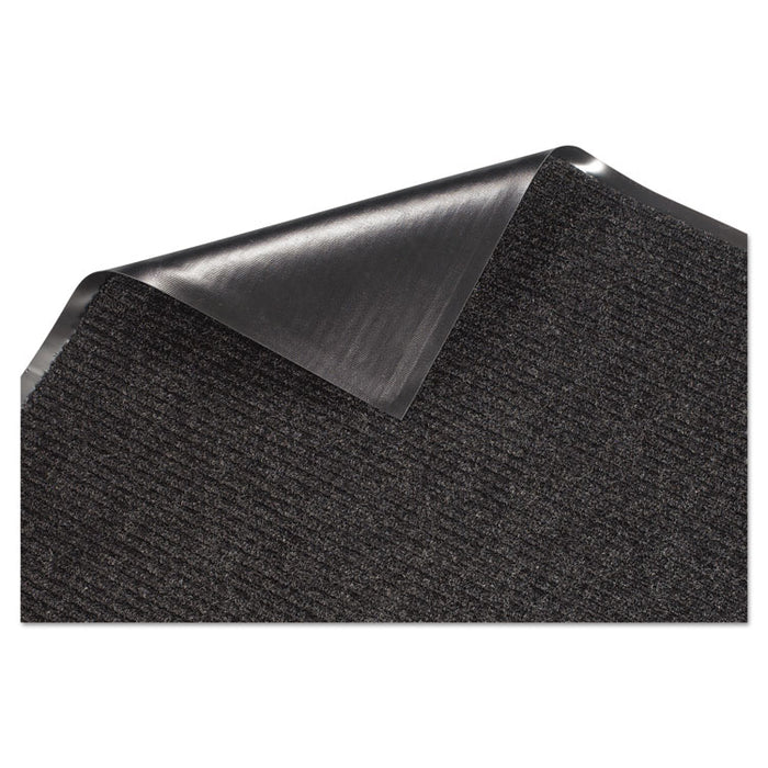 Golden Series Dual Rib Indoor Wiper Mats, Rectangular, Charcoal Gray Carpeted Surface, 48" x 72"