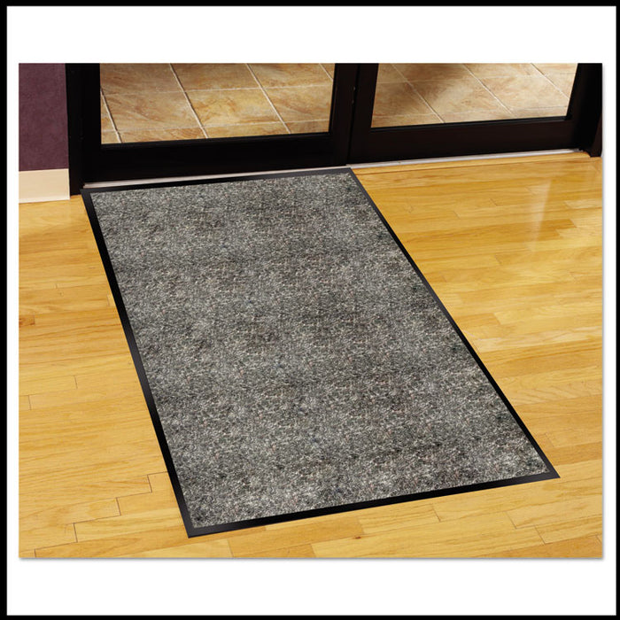 Silver Series Indoor Walk-Off Mat, Rectangular, Salt/Pepper/Black Plush Pile Surface, 36" x 60"