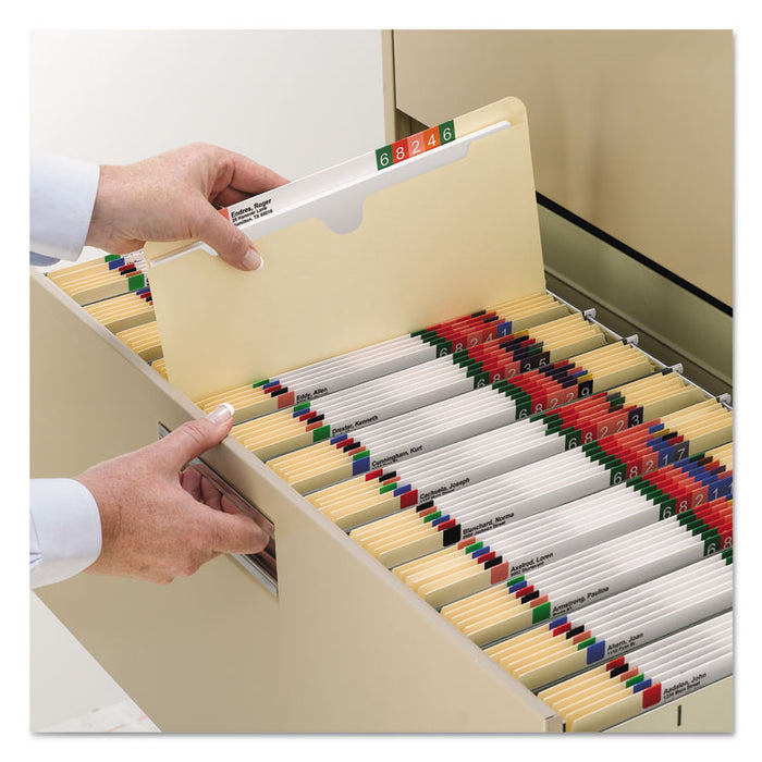 Manila File Jackets, 1 Ply Straight Tab, Letter Size, Manila, 50/Box