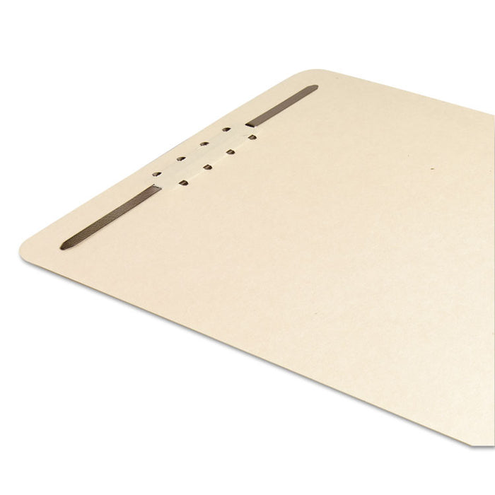 Fastener File Backs, 1 Fastener: 2" Capacity, Letter Size, Manila, 100/Box